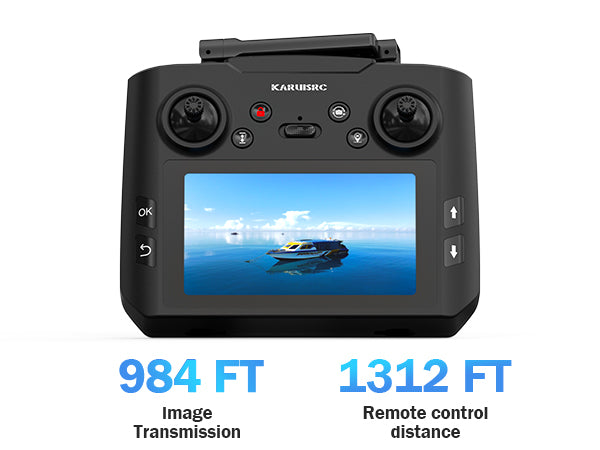 K600 GPS Drone with Camera, 4.5 Inch LCD Screen RC, 32G SD Card with Professional GPS Drone, FPV Drone with Auto Return Follow Me, Long range for Modular battery, Handbag under 250g