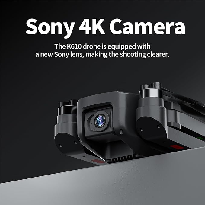 K610 GPS Drone with Camera for adults 4K SONY IMX Camera SD card 4k drones for Adults,AIdrone Auto Return Home,Under 250g,GPS drones for beginners brushless drone 4k,RC drone fpv Follow Me long range