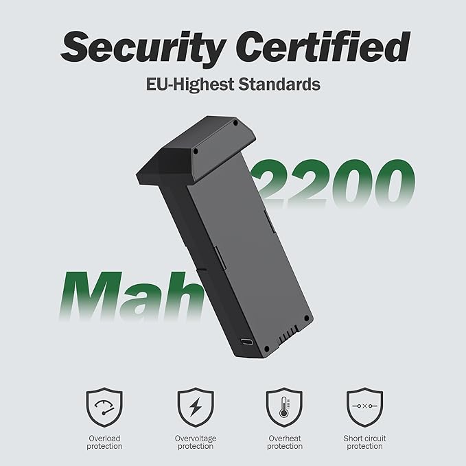 Drone 3.7v 2200mAH battery, Applies to Karuisrc K610/K600
