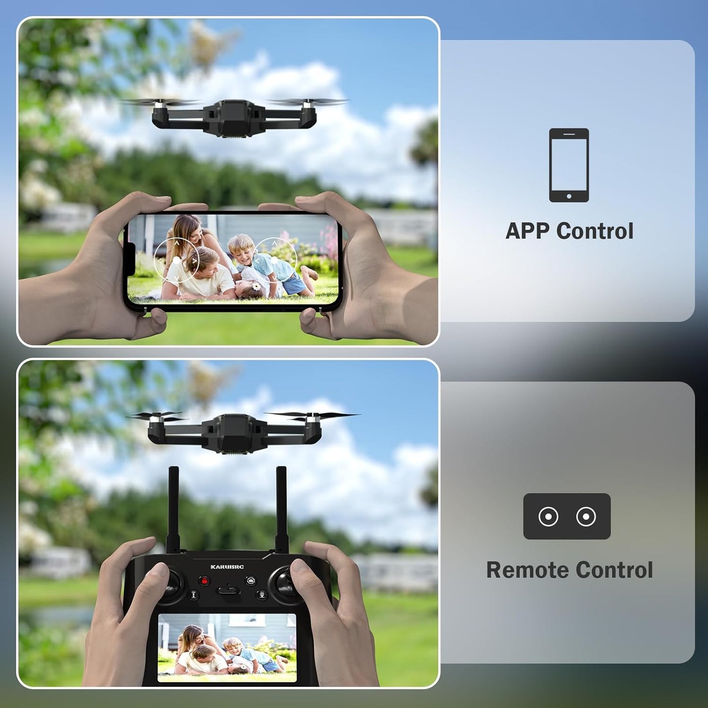 K600 GPS Drone with Camera, 4.5 Inch LCD Screen RC, 32G SD Card with Professional GPS Drone, FPV Drone with Auto Return Follow Me, Long range for Modular battery, Handbag under 250g
