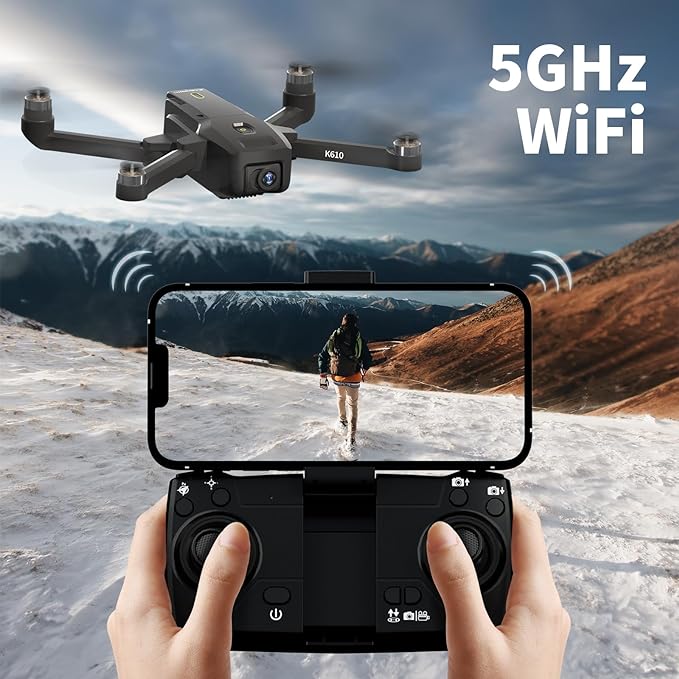 K610 GPS Drone with Camera for adults 4K SONY IMX Camera SD card 4k drones for Adults,AIdrone Auto Return Home,Under 250g,GPS drones for beginners brushless drone 4k,RC drone fpv Follow Me long range