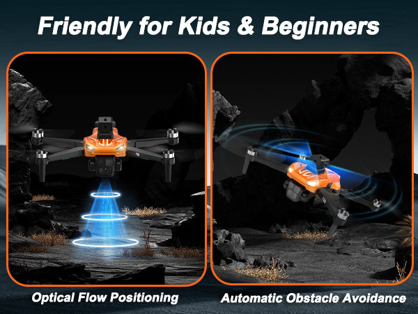 F180 GPS Drone with 4.5" LCD RC Screen, Auto Return, Auto Obstacle Avoidance, SD Card, Follow Me, Under 249g