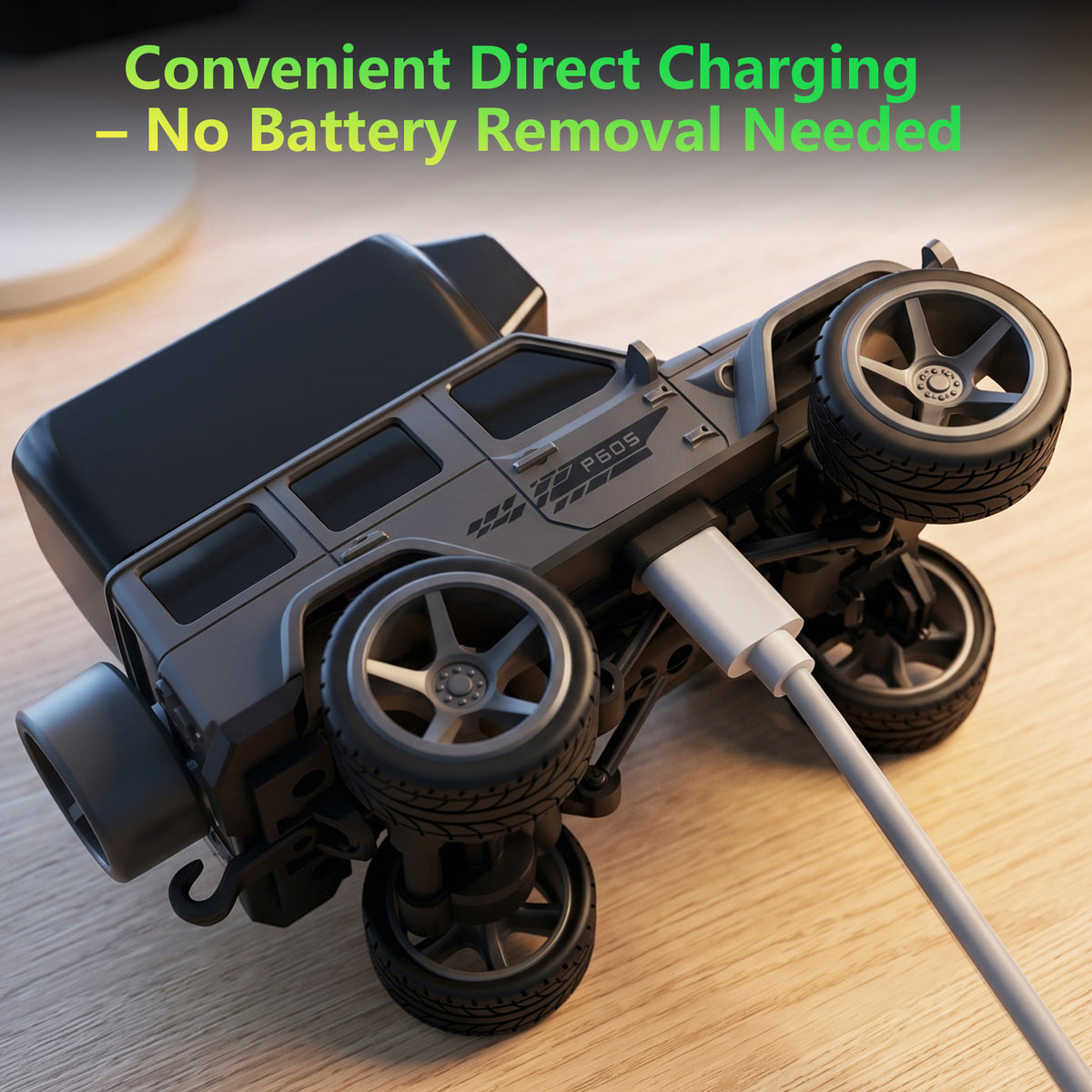 1:64 FPV RC Car Toys with Magnetic 45° Camera, Remote Control Truck with LCD Screen, Live Video, App, 2 Speed, 2.4GHz Indoor Toys for Boys Girls 6 12 Years Old