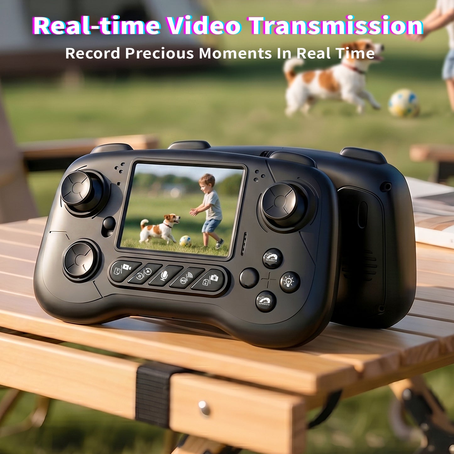 RC Truck with Camera, 2.4GHz Remote Control Car with 2.4" LCD Screen & 60° Adjustable Camera, Live Video, APP/Remote Control, 2 Speeds, Rechargeable Off-Road RC Vehicles, Gift for Adults and Kids
